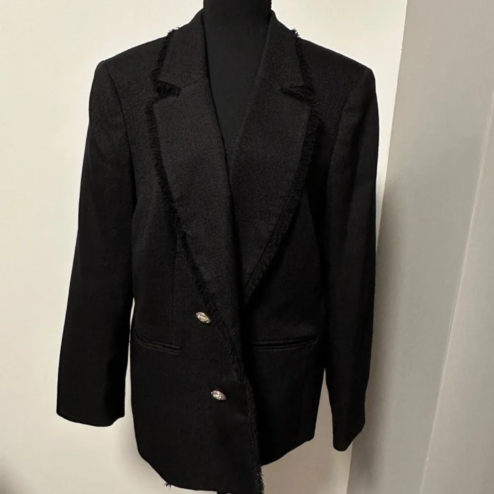 *BAR III* Plus Black Long Sleeve Blazer Suit Jacket Size 2X
